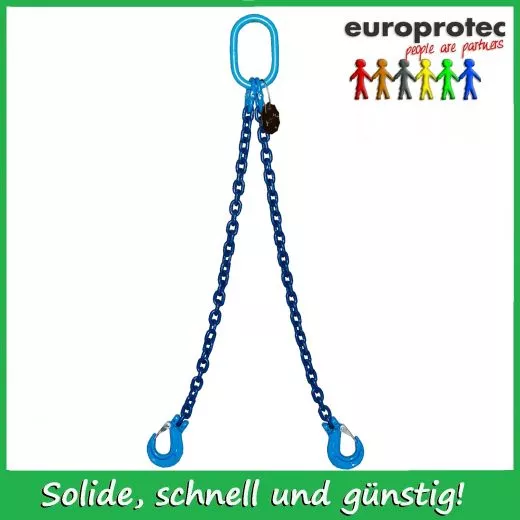 Kettengehnge 2-Strang EN 818-4 - Gteklasse 10 - Nenndicke 7mm  - Tragfhigkeit 2,65t