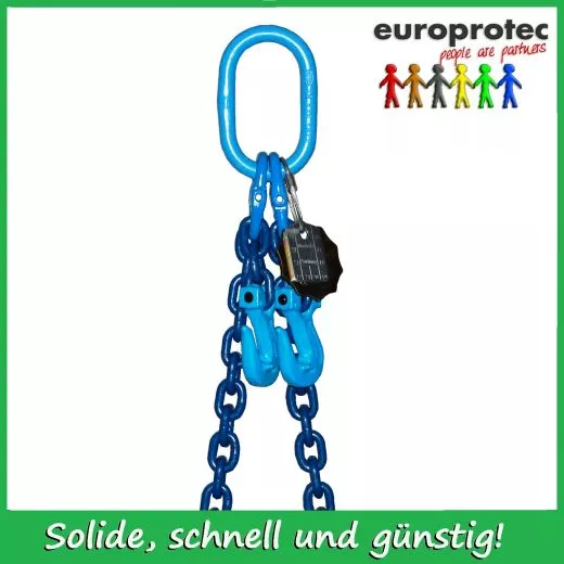 Kettengehnge 2-Strang EN 818-4 - Gteklasse 10 - Nenndicke 10mm  - Tragfhigkeit 5,6t - verkrzbar