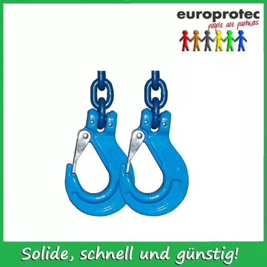 Kettengehnge 2-Strang EN 818-4 - Gteklasse 10 - Nenndicke 10mm  - Tragfhigkeit 5,6t - verkrzbar