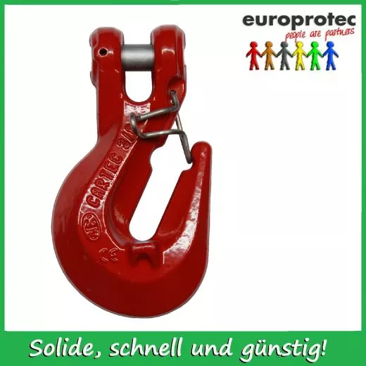 Verkrzungshaken GK 8 mit Gabel - mit Sicherung ND 13mm