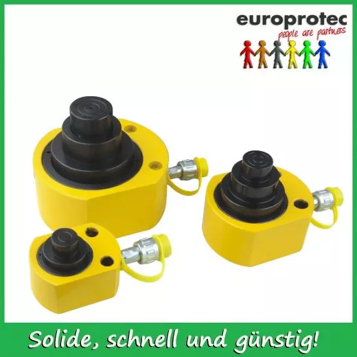 Teleskop Flachzylinder 50t - Hub 64mm