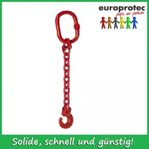 Forst-Rckekette GK 8 mit Kuppelschlitzring - zul. Zugkraft 3300daN