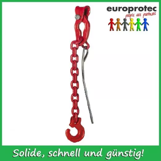 Forst-Chockerkette GK 8 mit Kuppelschlitzring und Durchstecknadel - zul. Zugkraft 6300daN