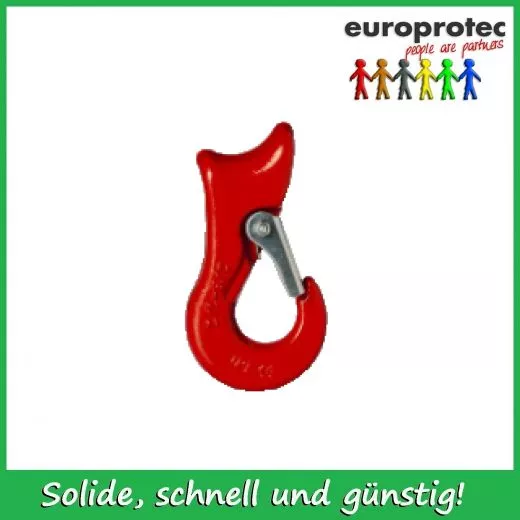 Forst Seilgleithaken GK 8 mit Sicherung - fr Drahtseil 13mm