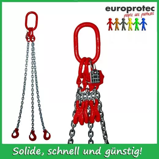 Kettengehnge 3-Strang - Nenndicke 20mm  - Kette verz. - Tragfhigkeit bis 26,5t - verkrzbar