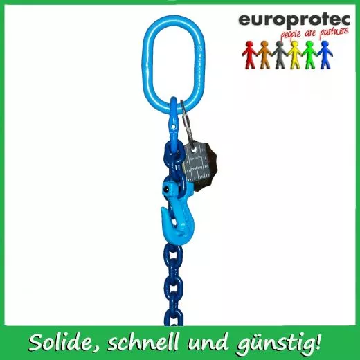 Kettengehnge 1-Strang EN 818-4 - Gteklasse 10 - Nenndicke 20mm  - Tragfhigkeit 16,0 t - verkrzbar