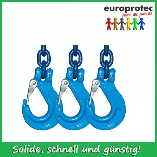 Kettengehnge 3-Strang EN 818-4 - Gteklasse 10 - Nenndicke 20mm  - Tragfhigkeit bis 33,6t - verkrzbar
