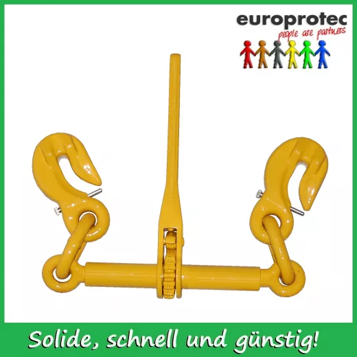 Ratschenspanner Gteklasse 10 - Nenndicke 8mm - zulssige Zugkraft 5000daN - Haken/Haken