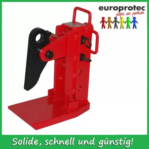 Hebeklemmen fr den horizontalen Transport - 8000kg Paar - Greifbereich 0-240mm - verstellbar