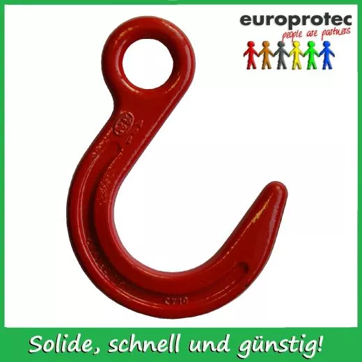 Weitmaulhaken/Giessereihaken/Containerhaken mit se - GK 8 - ND 10mm