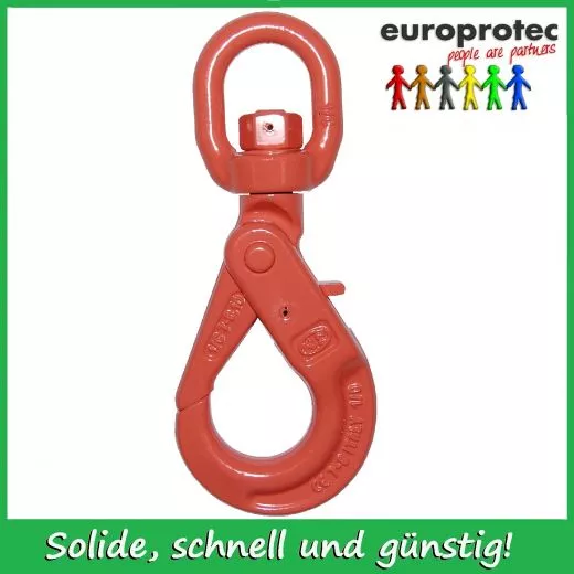 Sicherheits-Wirbelhaken - GK 10 - mit Gleitlager - fr Kette 10 mm, Tragfhigkeit 4000kg