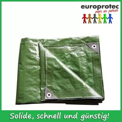 Abdeckplanen 4 x 6 Meter grn 140 g / m