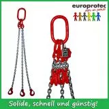 Kettengehnge 3-Strang - Nenndicke 10mm  - Kette verz. - Tragfhigkeit 6,7t - verkzbar