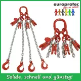 Kettengeh�nge 4-Strang 6mm � - Tragf�higkeit 2,36t - verk�rzbar