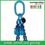 Kettengehnge 4-Strang EN 818-4 - Gteklasse 10 - Nenndicke 6mm  - Tragfhigkeit 2,94t - verkrzbar