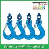 Kettengehnge 4-Strang EN 818-4 - Gteklasse 10 - Nenndicke 7mm  - Tragfhigkeit 4,0t - verkrzbar
