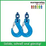 Kettengeh�nge 2-Strang EN 818-4 - G�teklasse 10 - Nenndicke 20mm � - Tragf�higkeit 22,4t - verk�rzbar