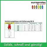 Verkrzungsklaue - mit Sicherung - Gteklasse 8 - ND 8mm