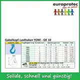 Gabelkopf-Lasthaken YOKE - GK 10 - ND 16mm