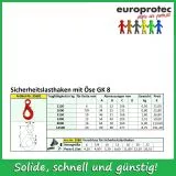 Sicherheits-Lasthaken mit se - GK 8 - ND 16mm