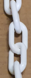 Absperrkette aus Kunststoff 10 x 60mm - Wei� - 25m Bund