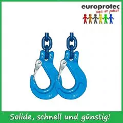 Kettengehnge 2-Strang EN 818-4 - Gteklasse 10 - Nenndicke 7mm  - Tragfhigkeit 2,65t - verkrzbar