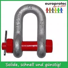 Schkel geschweift - hochfest - mit Mutter und Splint 1/4 - 500kg