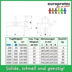 Permanent Lasthebemagnet Tragfhigkeit 1000/500kg