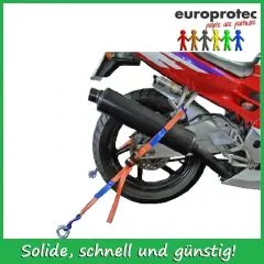 Motorradsicherung hinten LC 400/800daN mit S-Haken - 1,5m lang