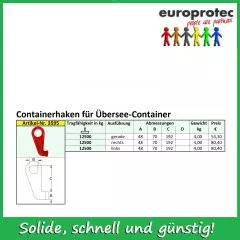 See-Containerhaken rechts - GK 8 - 12,5t