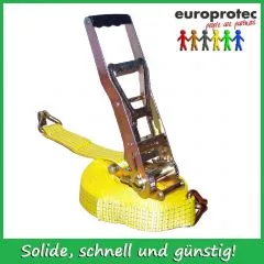 8er Pack - Zurrgurt 2500/5000daN - 2-tlg. 10m - mit Spitzhaken und ERGO-Ratsche