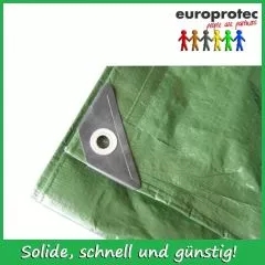 Abdeckplanen 5 x 8 Meter grn 140 g / m